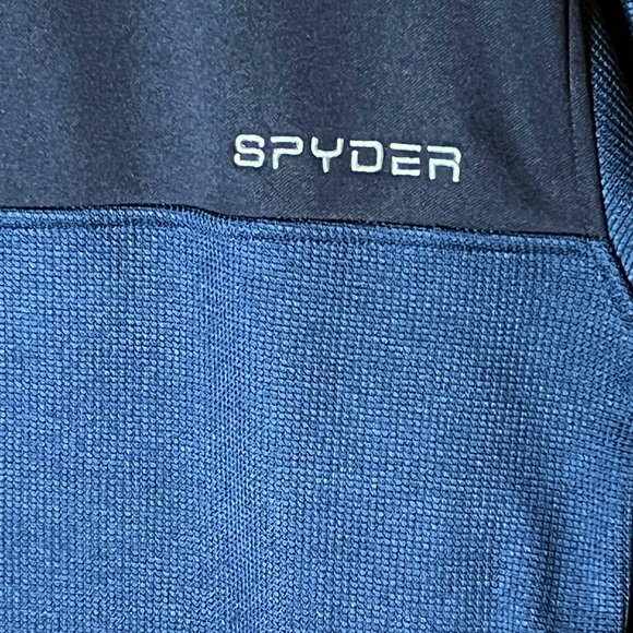 Men’s Size L Half Zipper Hooded Pullover Jacket by Spyder - Like New! - Picture 9 of 11